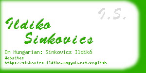 ildiko sinkovics business card