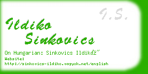 ildiko sinkovics business card